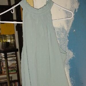 SHEIN Light Blue Sleeveless Blouse